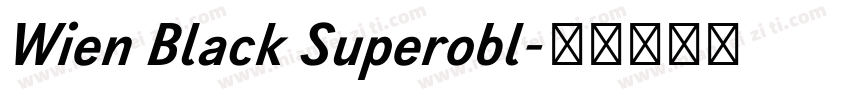Wien Black Superobl字体转换